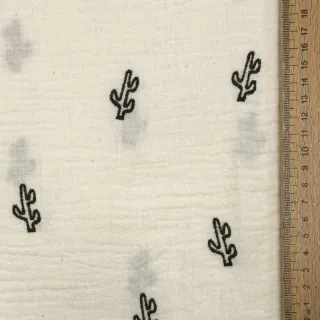 Dupla géz/muszlin EMBROIDERY Cactus SIMPLY NATURAL