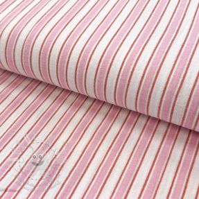 Dupla géz/muszlin YARN DYED Stripe in stripe pink