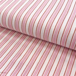 Dupla géz/muszlin YARN DYED Stripe in stripe pink