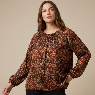 Viszkóz SATIN Abstract flow digital print