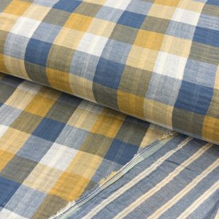 Dupla géz/muszlin DOUBLE SIDED Summer Check