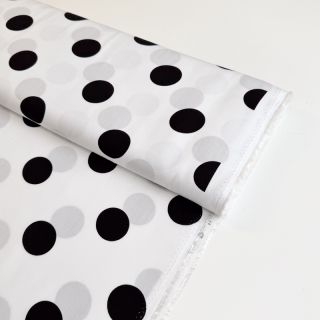 Viszkóz RADIANCE Polka BIG dot white