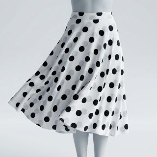 Viszkóz RADIANCE Polka BIG dot white