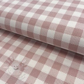 Pamutvászon FLANNEL BIG Check light pink
