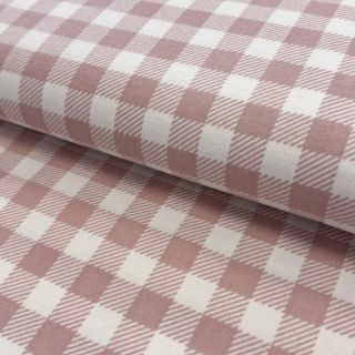Pamutvászon FLANNEL BIG Check light pink