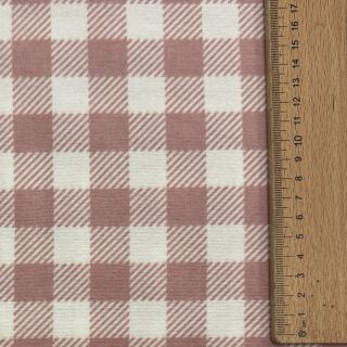 Pamutvászon FLANNEL BIG Check light pink