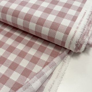Pamutvászon FLANNEL BIG Check light pink