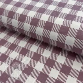 Pamutvászon FLANNEL BIG Check mauve