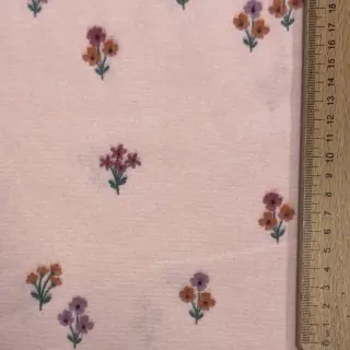 Pamutvászon FLANNEL Flowers light pink