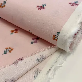 Pamutvászon FLANNEL Flowers light pink