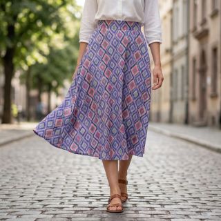 Viszkóz RADIANCE Abstract purple digital print