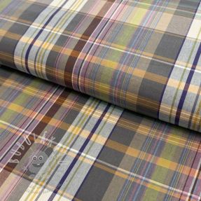 Pamutvászon YARN DYED Check Nina multi