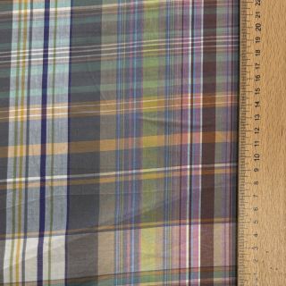 Pamutvászon YARN DYED Check Nina multi