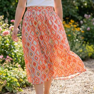 Viszkóz RADIANCE Abstract orange digital print