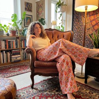 Viszkóz RADIANCE Abstract orange digital print