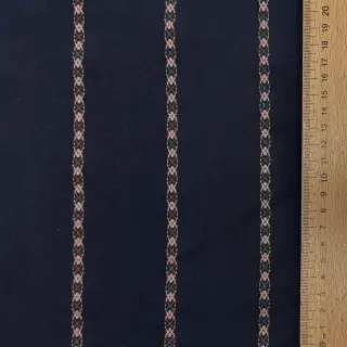 Pamutvászon JACQUARD DOBBY navy