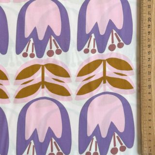 Viszkóz ECOVERO Flowers Celia white