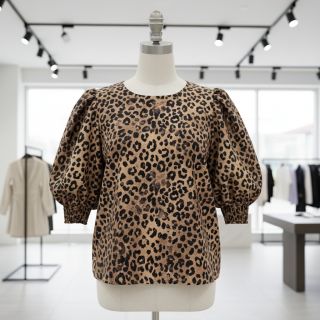 Pamutvászon VISCOSE Animal skin digital print