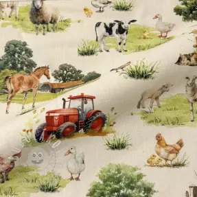 Dekorációs anyag Cosy Farm Animals digital print