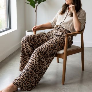 Pamutvászon VISCOSE Animal skin digital print