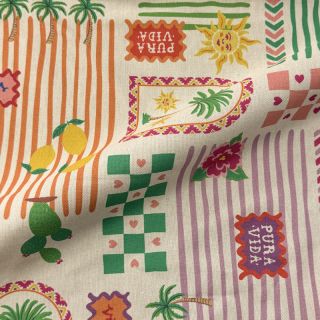 Dekorációs anyag Linenlook Pura Vida Patch digital print