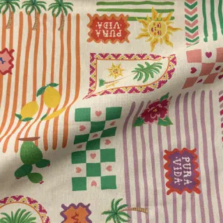 Dekorációs anyag Linenlook Pura Vida Patch digital print