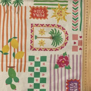 Dekorációs anyag Linenlook Pura Vida Patch digital print