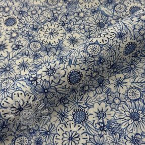 Dekorációs anyag Linenlook Bloom Fully Mix digital print