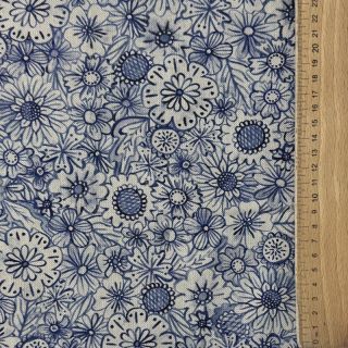 Dekorációs anyag Linenlook Bloom Fully Mix digital print