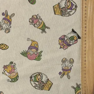Dekorációs anyag Linenlook Tomte Easter Egg digital print