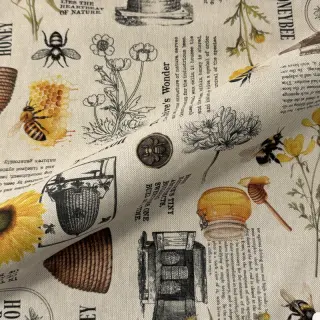 Dekorációs anyag Linenlook Bee Honey Recipe digital print