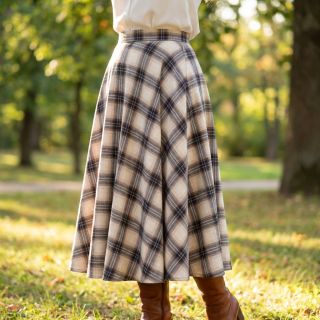 Pamutvászon YARN DYED BRUSHED Check Tim beige