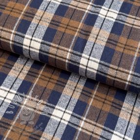 Scottish Check YARN DYED BRUSHED Atlas brown