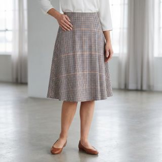 Pamutvászon YARN DYED BRUSHED Check Mike ecru