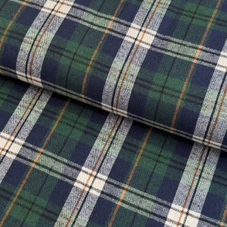 Scottish Check YARN DYED BRUSHED Atlas green
