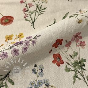 Dekorációs anyag Linenlook Delicate Floral Field digital print