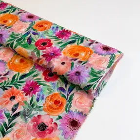 Viszkóz RADIANCE Flowers Lirie digital print