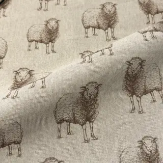 Dekorációs anyag Linenlook Pen Drawing Sheep digital print