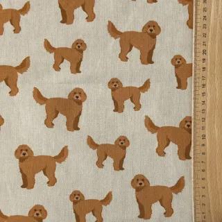 Dekorációs anyag Linenlook Labradoodle Dog Love digital print