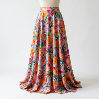 Viszkóz RADIANCE Flowers Lirie digital print