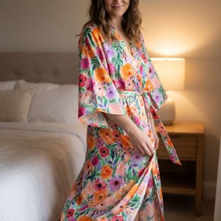 Viszkóz RADIANCE Flowers Lirie digital print