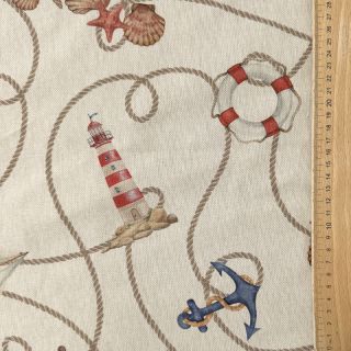 Dekorációs anyag Linenlook Maritime Rope Mix digital print