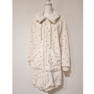 Kabát anyag TEDDY Tossed hearts gold