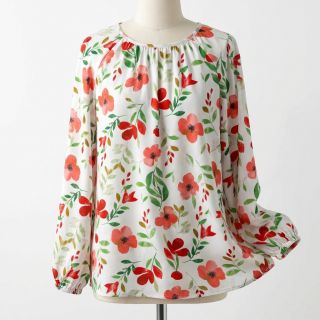 Viszkóz RADIANCE Flowers Conie red digital print