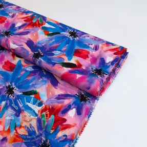 Viszkóz ECOVERO Flowers design D digital print