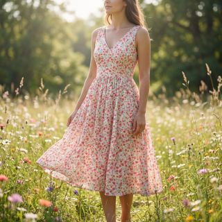 Viszkóz RADIANCE Flowers Morene digital print