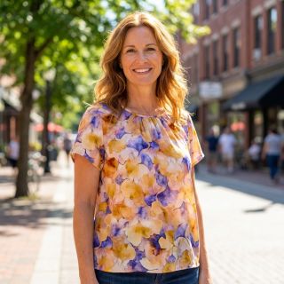 Viszkóz RADIANCE Flower design D digital print