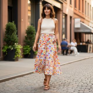 Viszkóz RADIANCE Flowers Jaja digital print