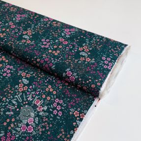 Viszkóz ECOVERO Flowers Galia green