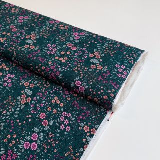 Viszkóz ECOVERO Flowers Galia green